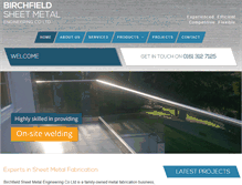 Tablet Screenshot of birchfieldsheetmetal.co.uk